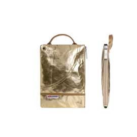 Clutch fantasia lame' oro dim. 26.5x18.5 cm superga