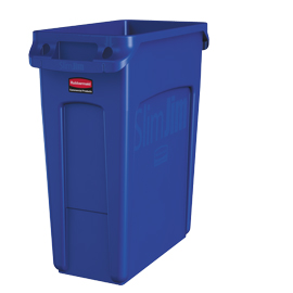 Contenitore slim jim 60lt blu rubbermaid