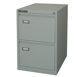 Classificatore kubo 2 cassetti per cart. Sospese grigio h 70cm