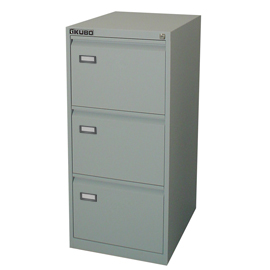Classificatore kubo 3 cassetti per cart. Sospese grigio h 101cm