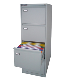 Classificatore kubo 4 cassetti per cart. Sospese grigio h 132cm