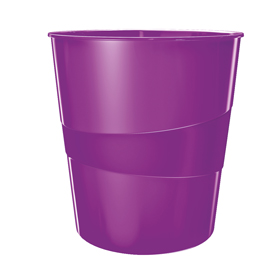 Cestino gettacarte wow viola 15lt leitz