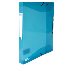 Cartella c/ elastico hawai dorso 2,5cm 24x32 blu