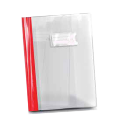 Coprimaxi pvc trasp. E dorso laccato rosso