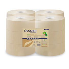 Carta igienica mini jumbo Ø18cm - 150mt econatural lucart