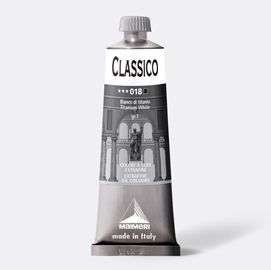 Colore a olio extrafine 60ml bianco di titanio maimeri