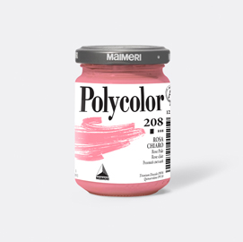 Colore vinilico polycolor vasetto 140 ml rosa chiaro maimeri