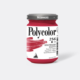 Colore vinilico polycolor vasetto 140 ml rosso primario magenta maimeri
