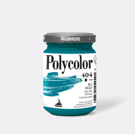 Colore vinilico polycolor vasetto 140 ml blu reale maimeri