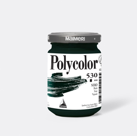 Colore vinilico polycolor vasetto 140 ml nero maimeri