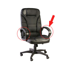 Coppia braccioli per poltrona direzionale hc5842 nero