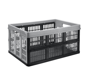 Cassetta pieghevole in plastica grigia 475x345mm h 235mm cep