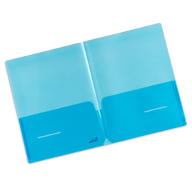 Cartellina doppia tasca plastidea - pp - blu - iternet - conf. 5 pezzi