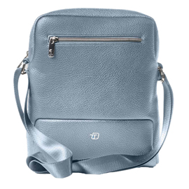 City bag medium gate trended - 25 x 30 x 6 cm - ecopelle - azzurro - intempo
