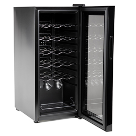 Cantinetta vermentino 18c - per 18 bottiglie - 34,5 x 45 x 77 cm - nero - hom-io