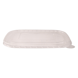 Coperchio in resina - per insalatiere rettangolari 500/750 ml - 17 cm - trasparente - signor bio - conf. 50 pezzi