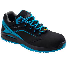 Calzatura di sicurezza streif low - s3 - numero 39 - nero/azzurro ottanio - rossini