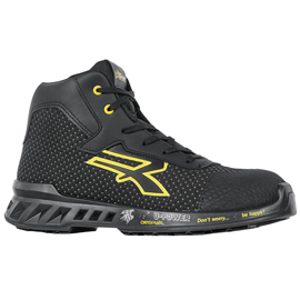 Calzatura di sicurezza joe - s3 src ci esd redleve - numero 44 - nero/giallo - u-power