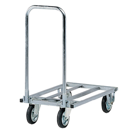 Carrello da lavoro - con manici pieghevoli - 200 kg - zincato -tecnotelai