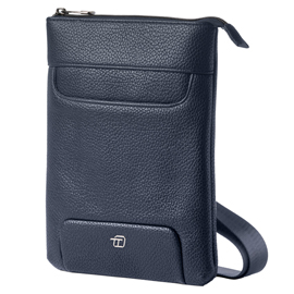 City bag piccola gate trended - 20 x 26 x 2 cm - ecopelle - blu - intempo