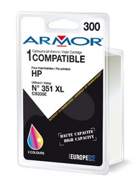 Cartuccia colori per hp n351xl dj d4260, c4280, oj j5780 22ml alta cap