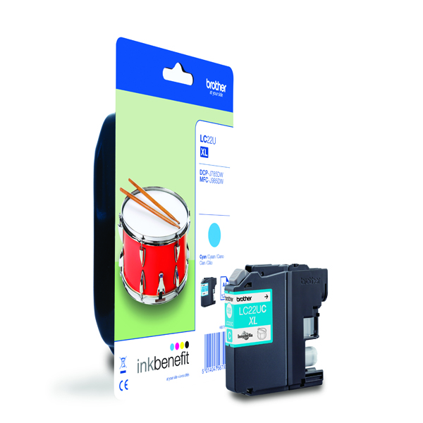 Cartuccia brother ciano per dcp-j785dw- mfc-j985dw 2.400 pagine