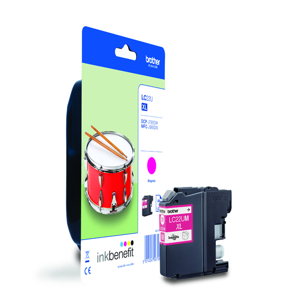 Cartuccia brother magenta per dcp-j785dw- mfc-j985dw 2.400 pagine