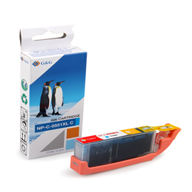 Cartuccia ink gg ciano per print c/canon pgi 551c xl