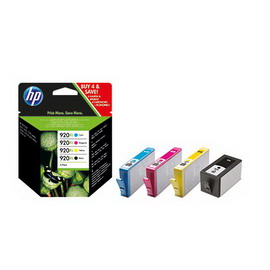 Combo pack 4 cartucce ink officejet hp 920xl -nero giano mag giallo