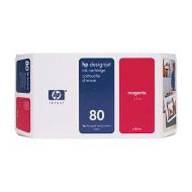 Cartuccia a getto d'inchiostro hp n.80 magenta 175ml