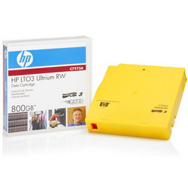 Cartuccia dati hp lto 3 ultrium rw 800gb