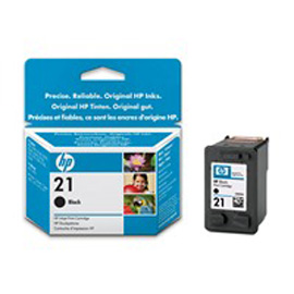 Cartuccia a getto d'inchiostro hp 21 nero