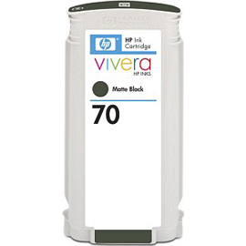 Cartuccia d'inchiostro hp 70 nero opaco con inchiostro hp vivera