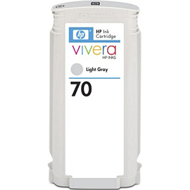 Cartuccia d'inchiostro hp 70 grigio chiaro con inchiostro hp vivera