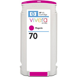 Cartuccia d'inchiostro hp 70 magenta con inchiostro hp vivera