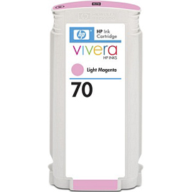 Cartuccia d'inchiostro hp 70 magenta chiaro con inchiostro hp vivera