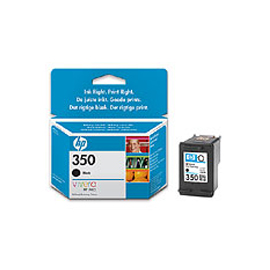 Cartuccia a getto d'inchiostro hp 350 nero con inchiostro hp vivera