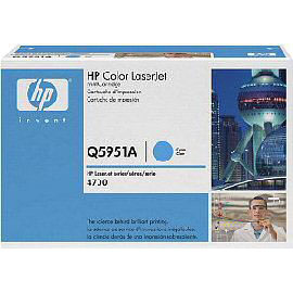 Cartuccia di stampa per stampanti hp color laserjet 4700 ciano 10000pg.