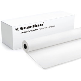 Carta plotter 625mm x 50m 90gr inkjet starline