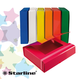 Cartella progetto dorso 3cm c/elastico giallo starline