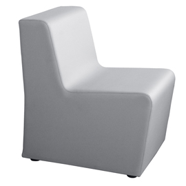 Divano linea x1p/pt1 posto vera pelle top grigio chiaro
