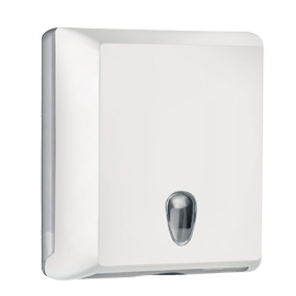 Dispenser asciugamani piegati bianco soft touch