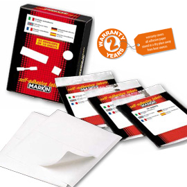 Etichetta adesiva bianca 58x27mm (10fogli x 10etichette) markin