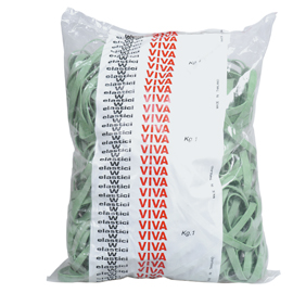 Elastico fettuccia verde Ø100 t5 sacco da 1kg