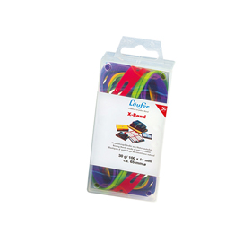 Elastico x-band Ø100 (150x11mm) scatola 100gr colori ass.