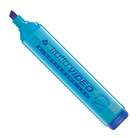 Evidenziatore tratto video azzurro