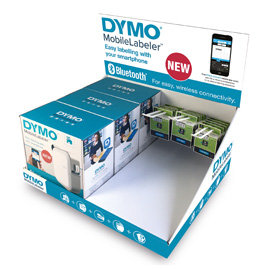 Expo dymo 3 etichettatrici mobile labeler+15 nastri d1 12mm