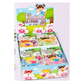 Espositore gomme fatine 24pz assortiti lebez