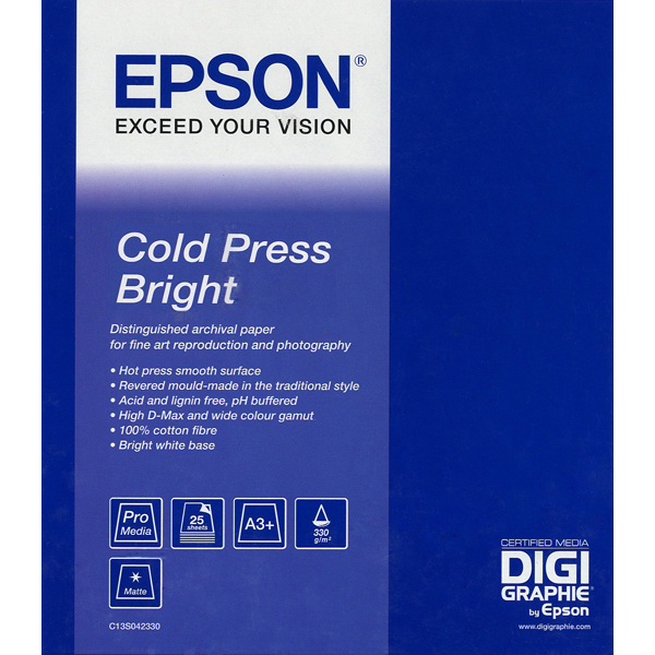 Epson cold press bright paper, in rotoli da 152, 4cm x 15, 2m