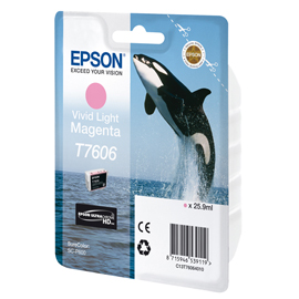 Epson cartuccia t7606 viv light magenta 25,9 ml